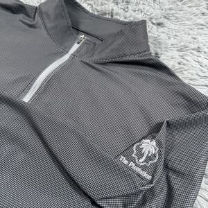 Peter Millar XXL Gray Black Perth Quarter-Zip Crown Sport Golf Performance Mens